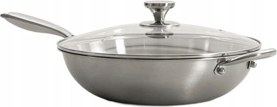 Arden rozsdamentes acél mély serpenyő Homla indukciós fedővel