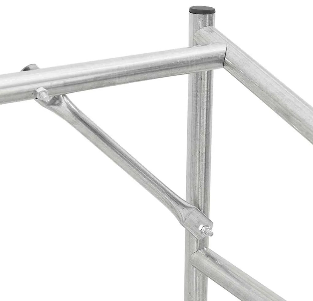 Tűzifa állvány esővédővel 100,5x100,5x110,5 cm horganyzott acél
