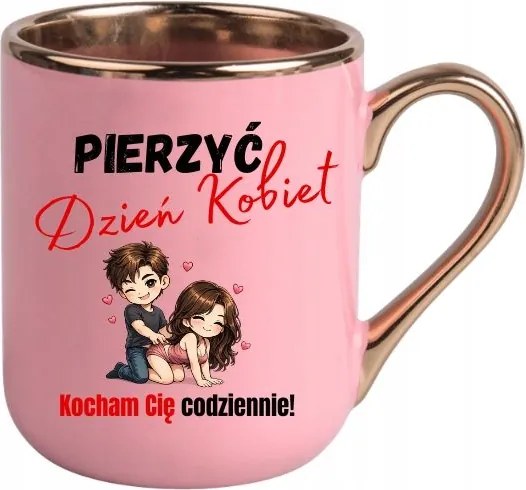 Bögre Rózsaszín Elegáns Ajándék Nőnap Dugás Nőnap