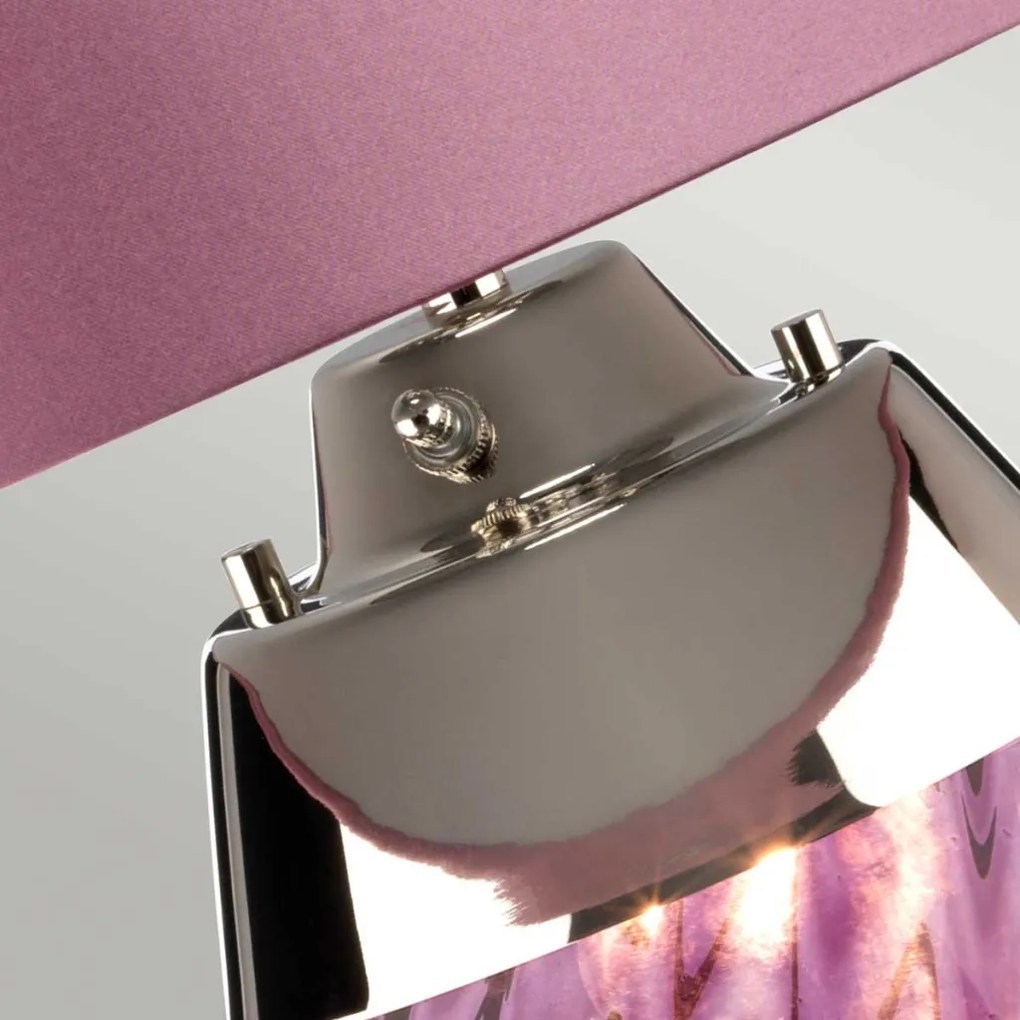 Elstead Lighting LENA SMALL LENA-TL-S-PLUM Asztali lámpa 1X7W/GU10+1x60W/E27