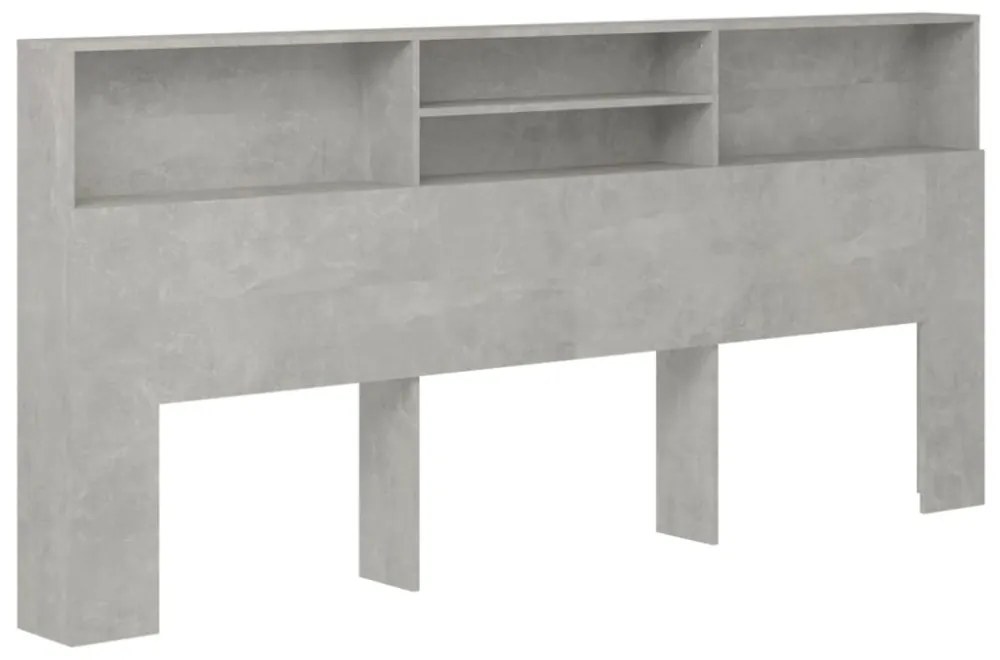 betonszürke áthidaló szekrény 220 x 19 x 103,5 cm