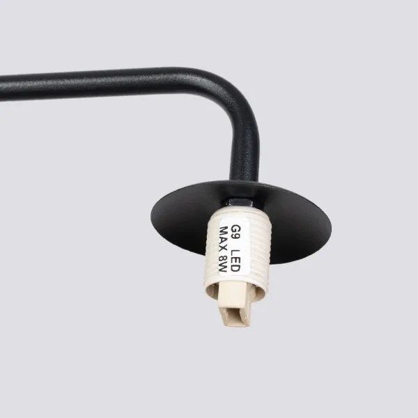 Sollux SL.1661 - Fali lámpa ASTRAL 1xG9/8W/230V fekete