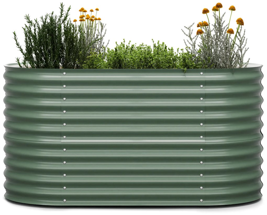 Blumfeldt High Grow, magaságyás, 160 x 80 x 80 cm, hullámos acéllemezből, könnyen összeszerelhető, rozsda- és fagyálló