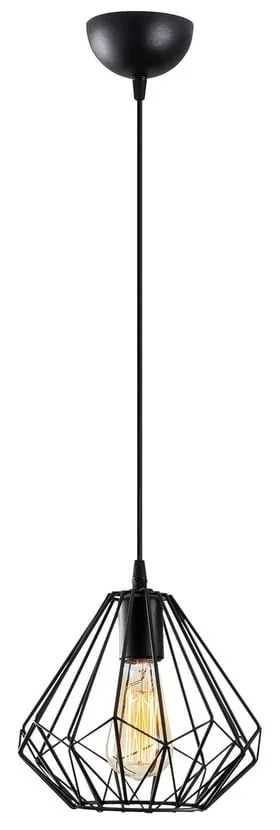 Fekete függőlámpa ø 23 cm Diamond – Opviq lights