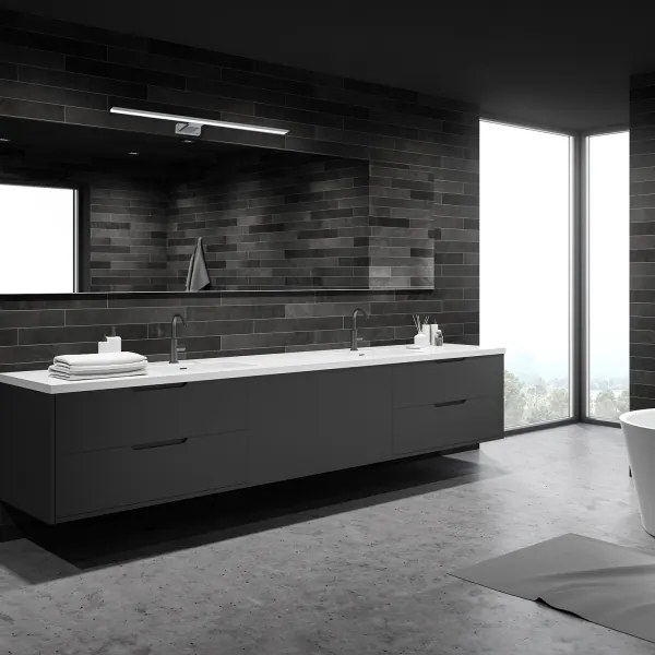 LED Fürdőszobai tükörvilágítás SHINE LED/15W/230V 80 cm IP44 fényes króm