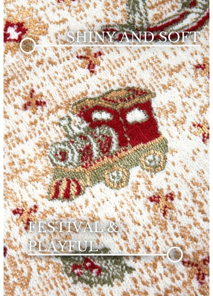 Zöld pamutkeverék szőnyeg karácsonyi mintával 50x80 cm Toy's Delight Green Christmas – Villeroy&Boch