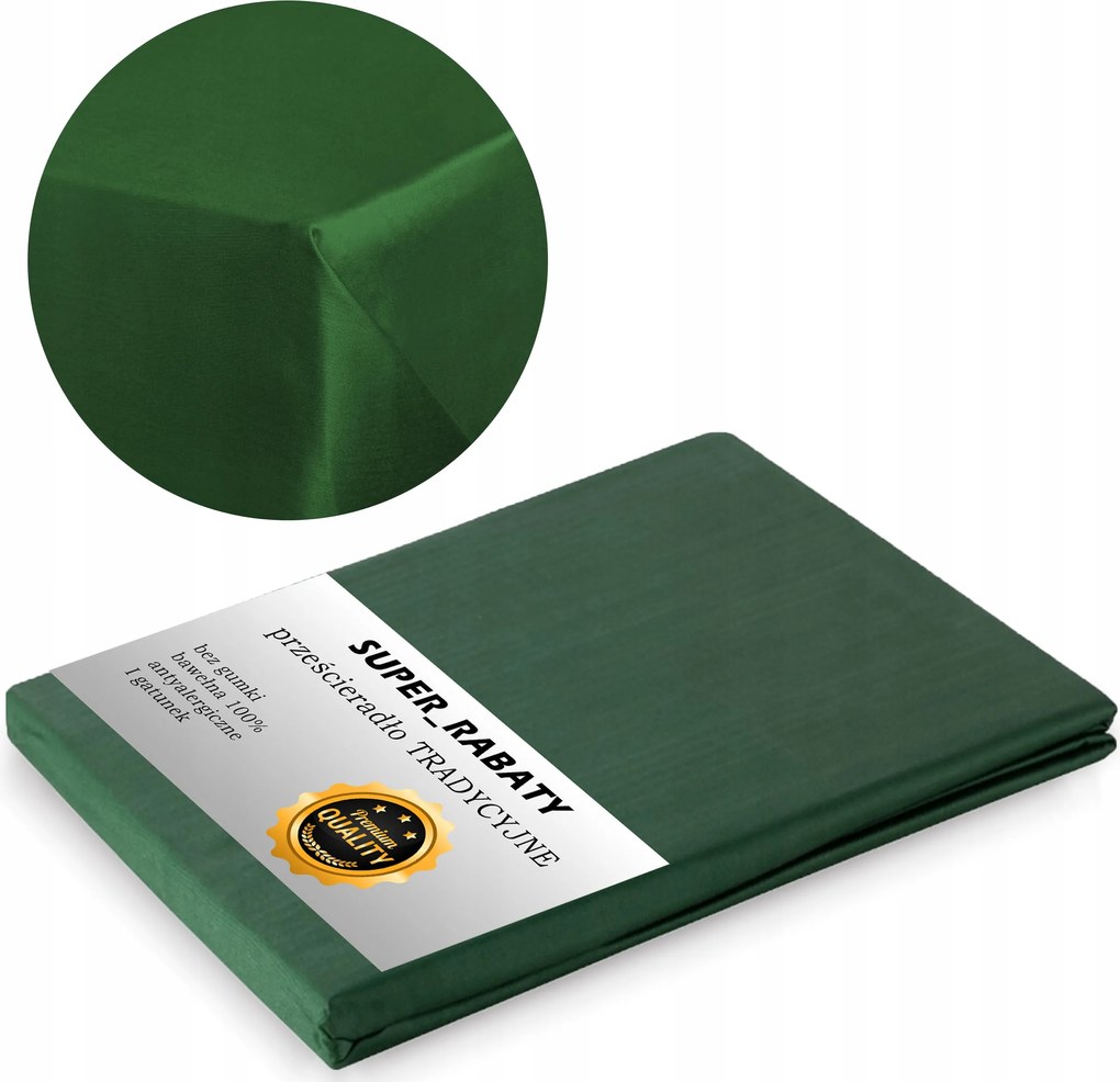 Gumi nélküli lepedő Hagyományos 160x200 cm Pamut Lengyel Pamut