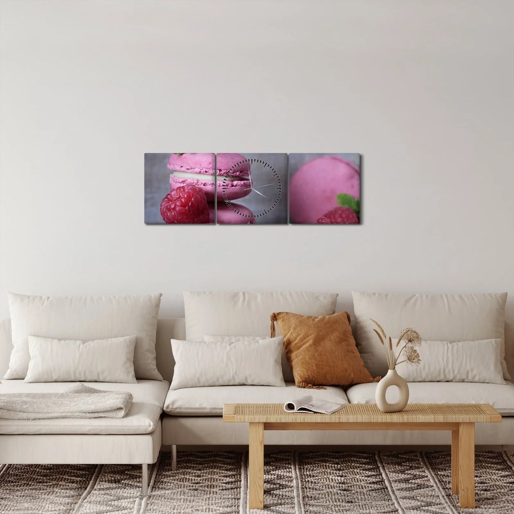 A macaroons képe (órával) (90x30 cm)
