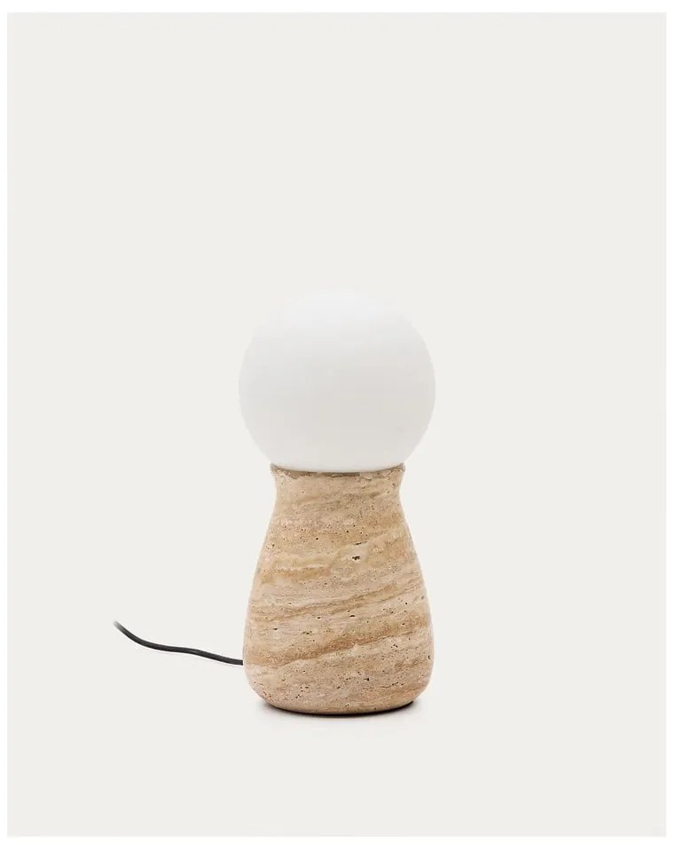 Bézs asztali lámpa (magasság 31,5 cm) Okeni – Kave Home