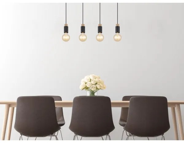 Globo 54045-4H - Csillár zsinóron MATTI 4xE27/40W/230V