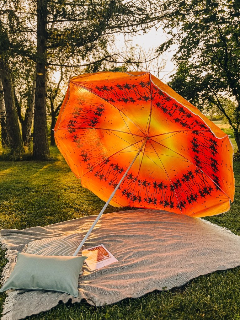 Narancsvörös napernyő GLEAM 180 cm