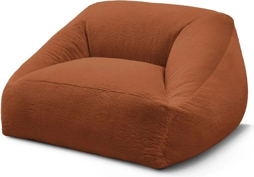 Narancssárga műszőrme babzsákfotel Lilibet – Bobochic Paris