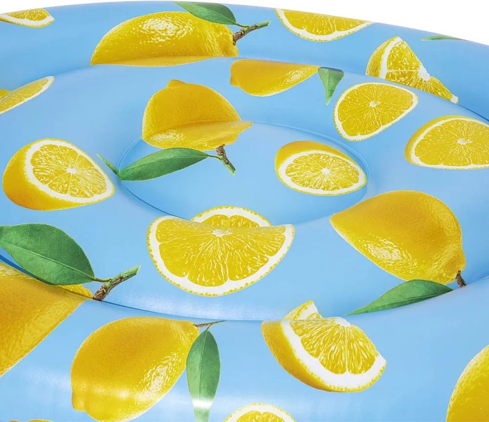 Citrom formájú és mintájú matrac, 1,76 x 1,22m