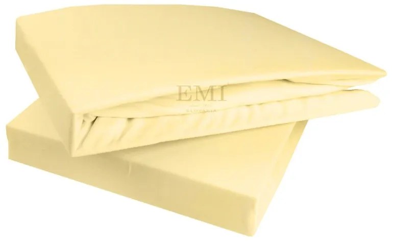 EMI vanília színű szupersztreccs lepedő, 90x200-as lap
