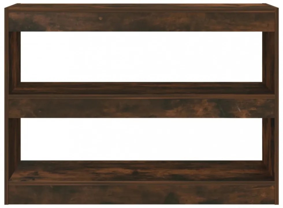 füstös tölgyszínű könyvszekrény/térelválasztó 100 x 30 x 72 cm