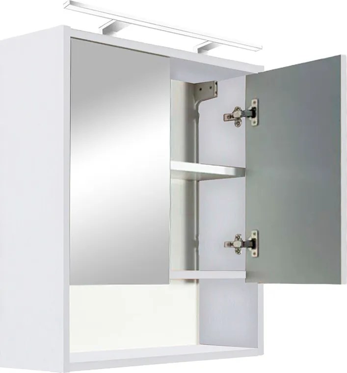 Luna 60 felső tükrös szekrény fehér