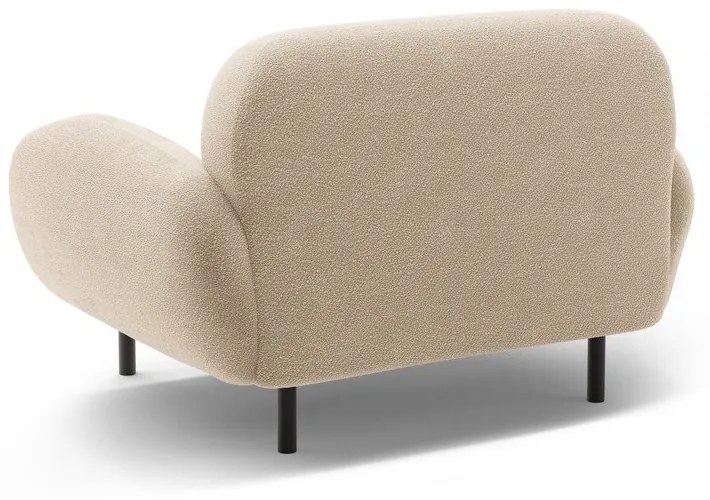 Bézs buklé fotel Poppy – Micadoni