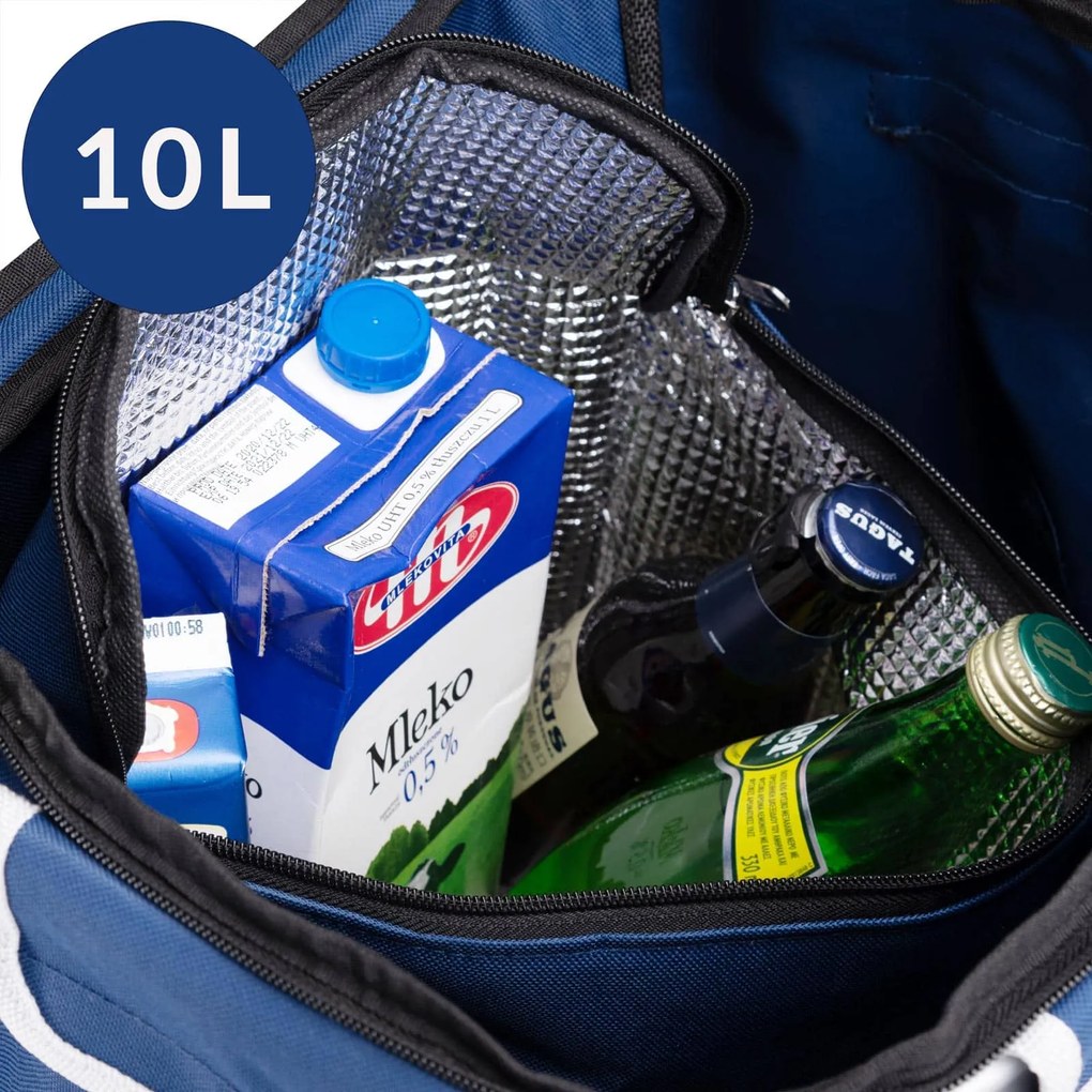 monzana® Bevásárlókocsi kerekekkel - kék