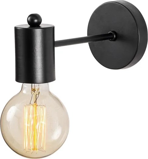 Hexa 6951 fekete fém falilámpa