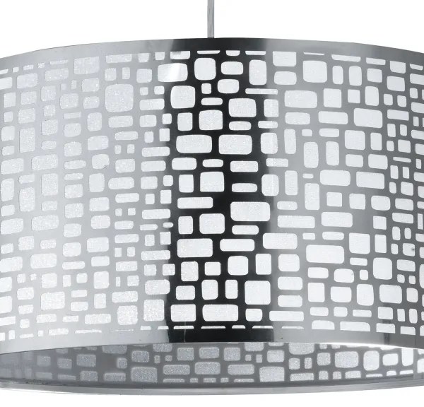 ONLI - Csillár zsinóron BRUCE 1xE27/15W/230V átm. 45 cm matt króm