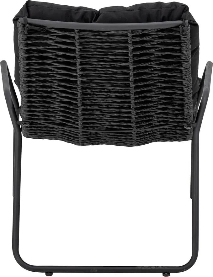 Fekete kerti napozóágy lábtartóval Boel - Bloomingville