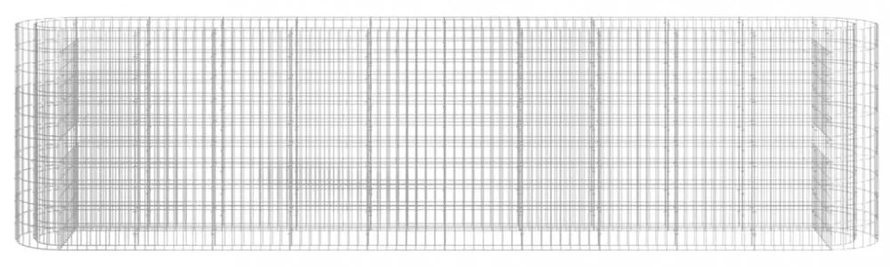 horganyzott vas gabion magaságyás 400x50x100 cm