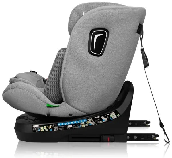 Lionelo - BRAVE i-Size forgatható autósülés alappal, 40–150 cm, Grey Stone