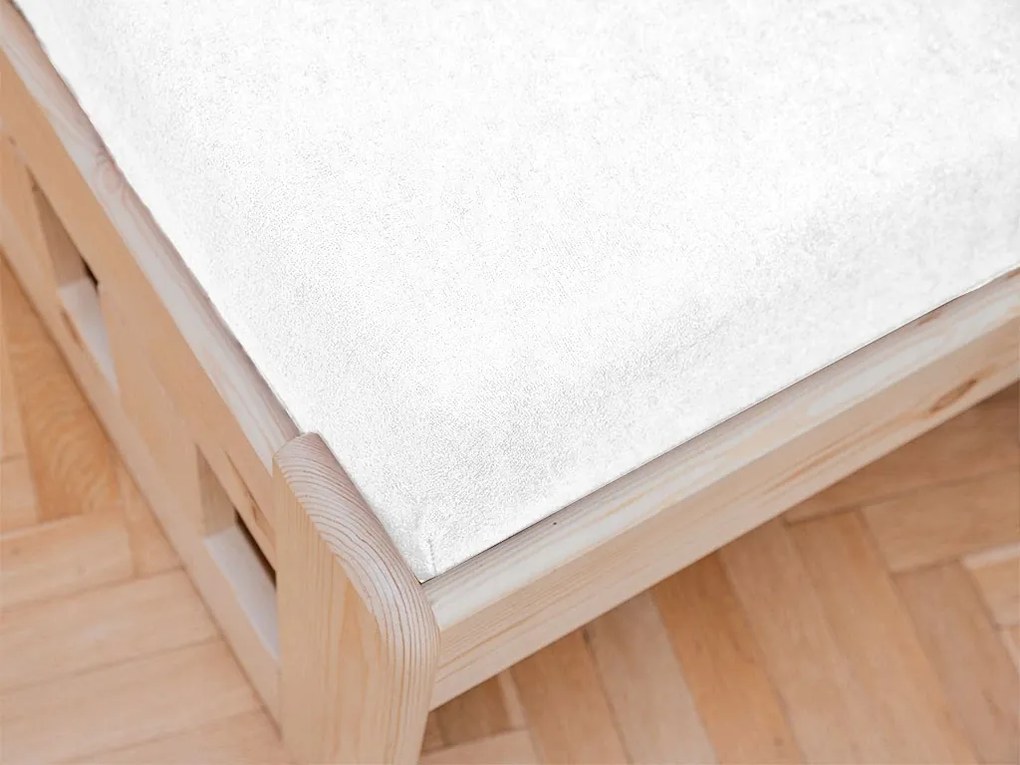 Frottír lepedő kiságyba fehér 60x120 cm