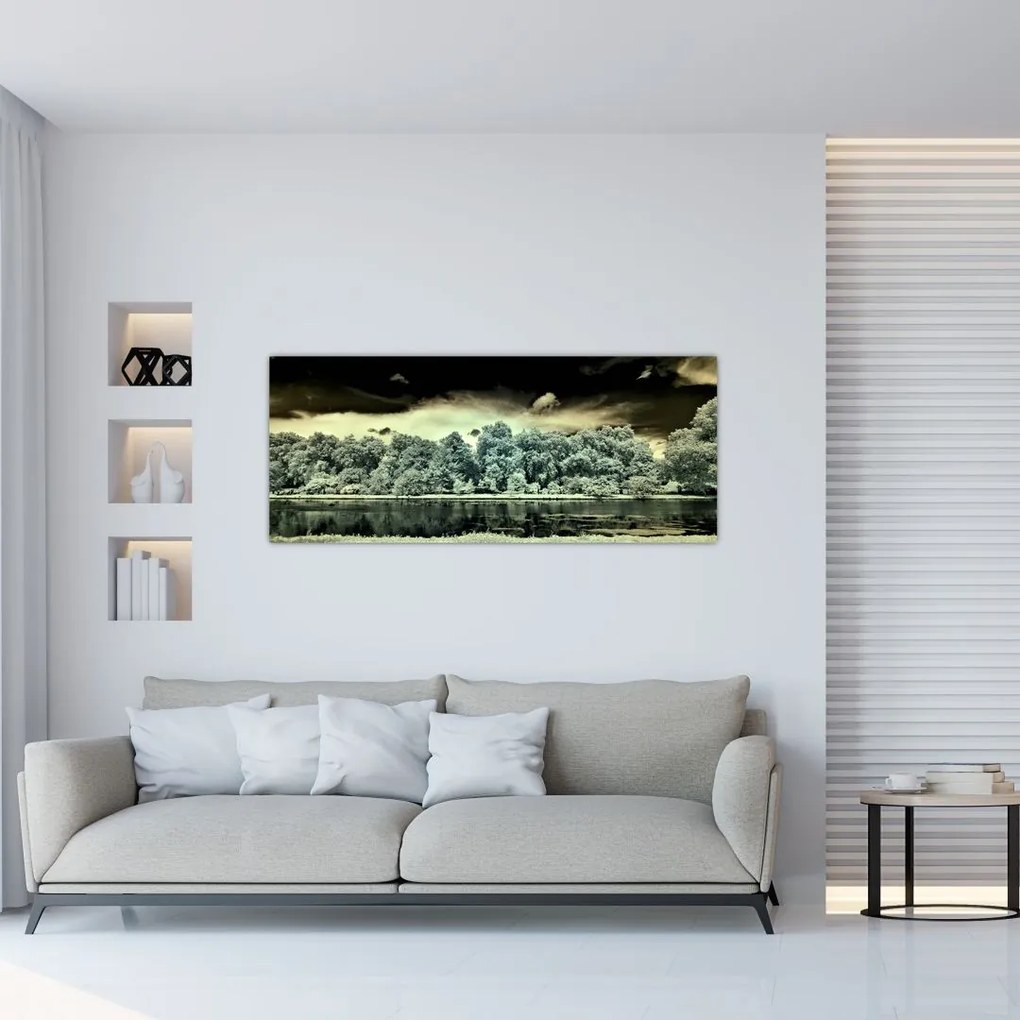 A víz felszínének képe (120x50 cm)