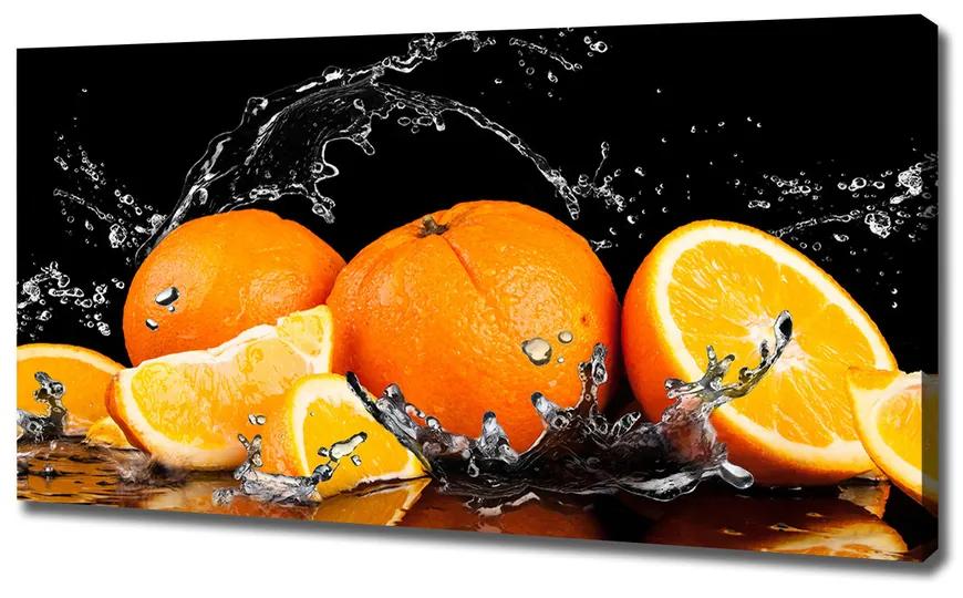 Feszített vászonkép Narancs és víz pl-oc-120x60-f-89166041