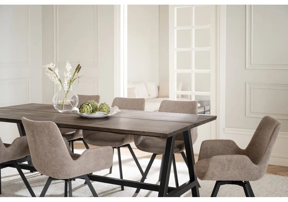 Bézs kárpitozott étkezőfotel szett 2 db-os Norwell – Rowico