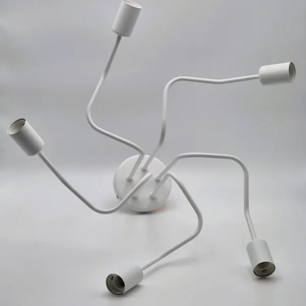 Felületre szerelhető csillár  MATYLDA 5xE27/60W/230V fehér