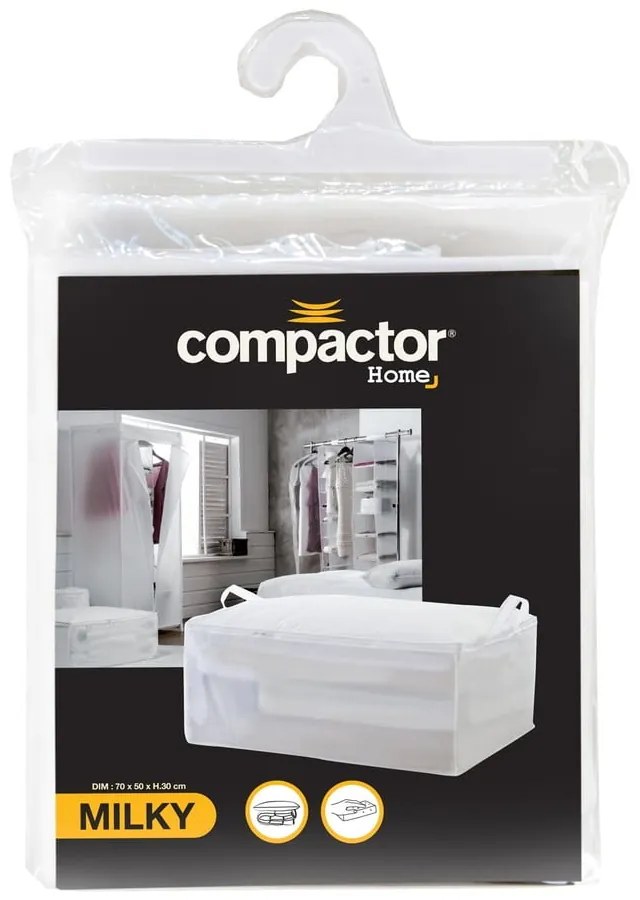 Textil ruhatároló doboz Milky – Compactor