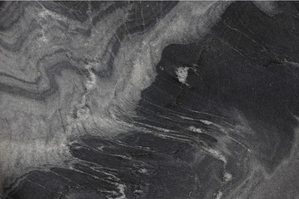 Kerek tárolóasztal márvány asztallappal ø 33 cm Karrara – White Label