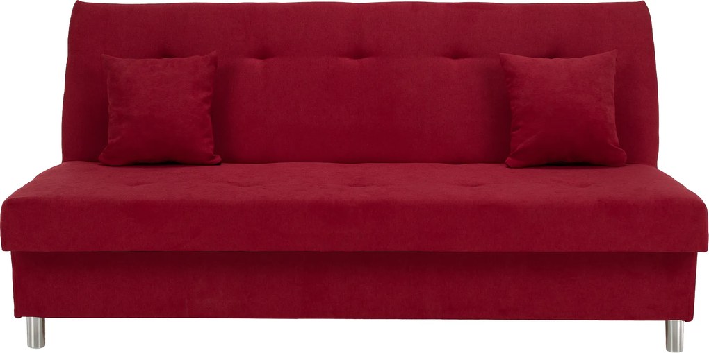 Kihúzható kanapé, piros, ALADA