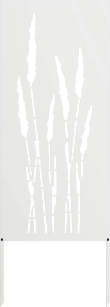 vidaXL Kertvédő vászon Fehér 50 x 140 cm Hidegen hengerelt acél
