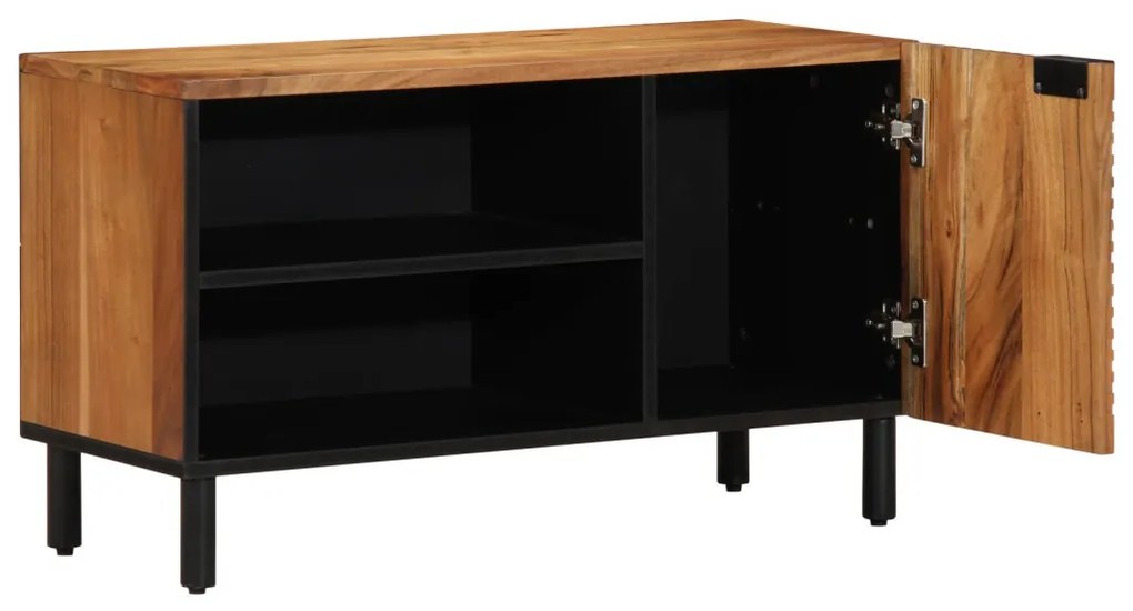 TV Szekrény 80x31,5x46 cm Tömör Akácfából