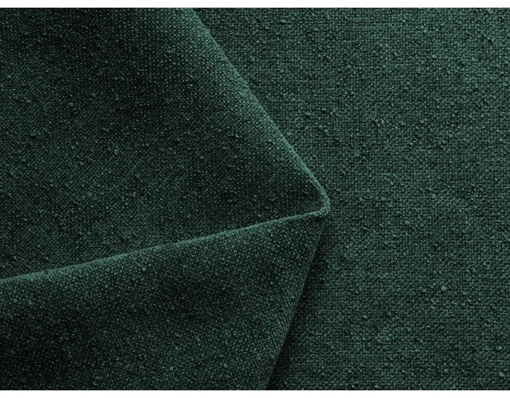 Sötétzöld kárpitozott ágyneműtartós franciaágy ágyráccsal 160x200 cm Hauke – Makamii