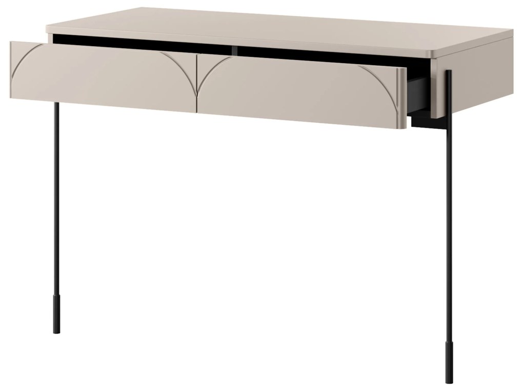 Sonatia fésülködőasztal 100 cm két fiókkal - kasmír