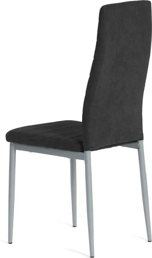 Jídelní židle, černá, látka, DCL-V5031 BK2