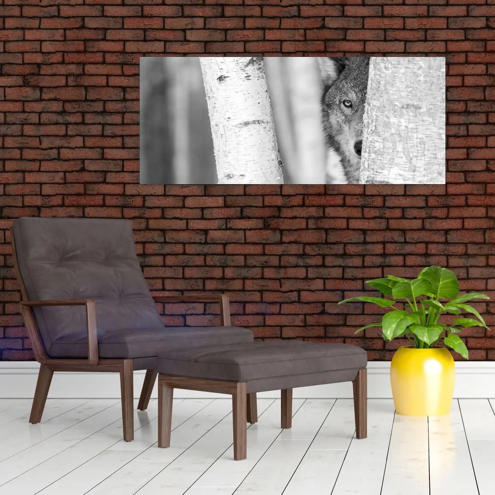Kép - Farkas az erdőben (120x50 cm)