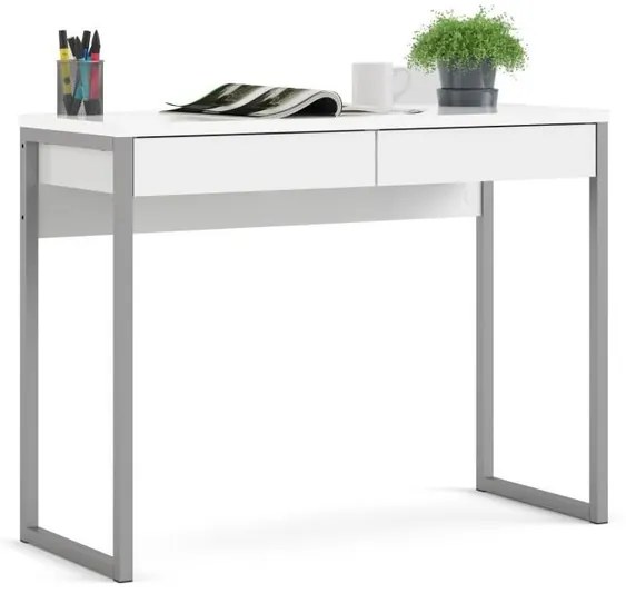 Felix White íróasztal, fehér fényes