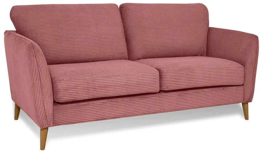 Rózsaszín kordbársony kanapé 170 cm Paris – Scandic