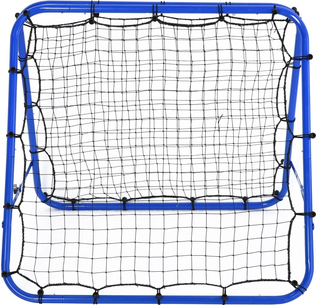 HOMCOM Foci Visszaverő, Állítható Kicker Visszaverő Fali Háló 5 Szögállással, 100 x 95cm Foci Kapu Fiataloknak, Visszaverő Fali Kézilabda Edzéshez, Ké