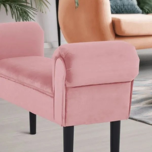 BURDA Velvet fáradt rózsaszín/fekete pad