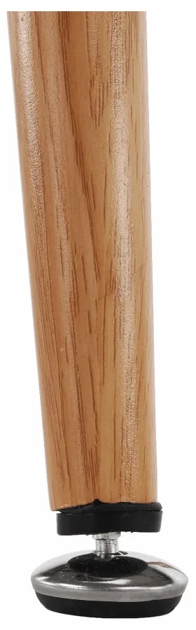 Bárasztal, fekete/tölgy, átmérő 60 cm, IMAM
