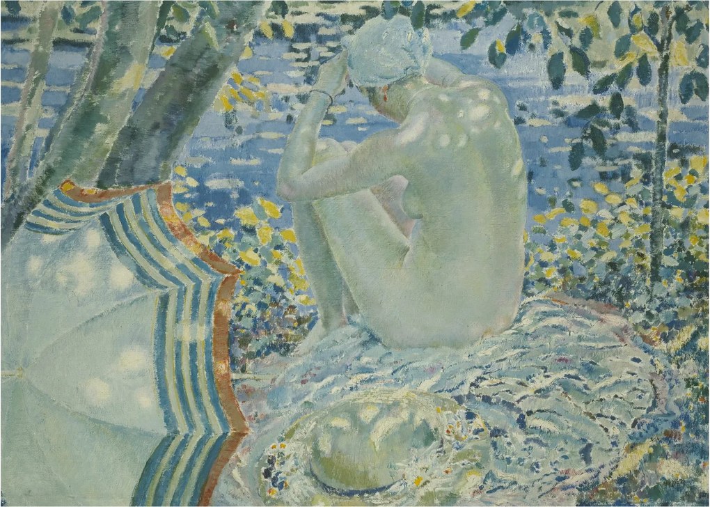 Kép - Frederick Carl Frieseke, On the Bank, reprodukciók (70x50 cm)
