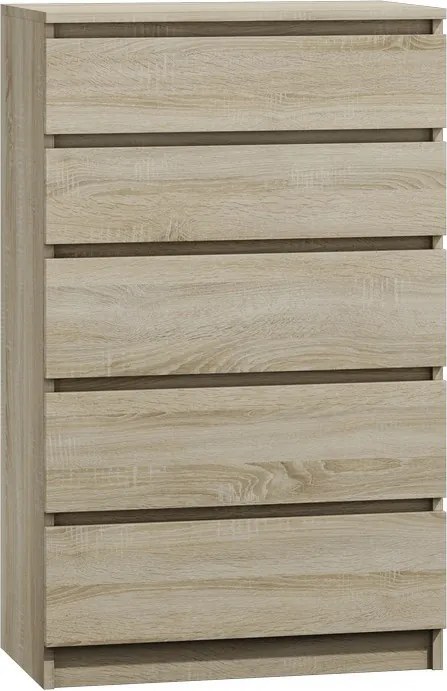 M5 fiókos szekrény, sonoma