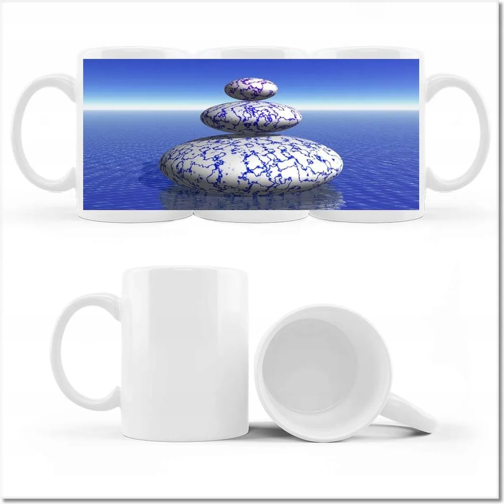 Fotó bögre Zen kövek