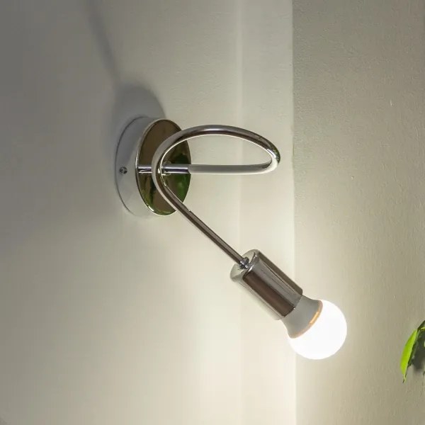 Fali lámpa OXFORD 1xE27/15W/230V fényes króm